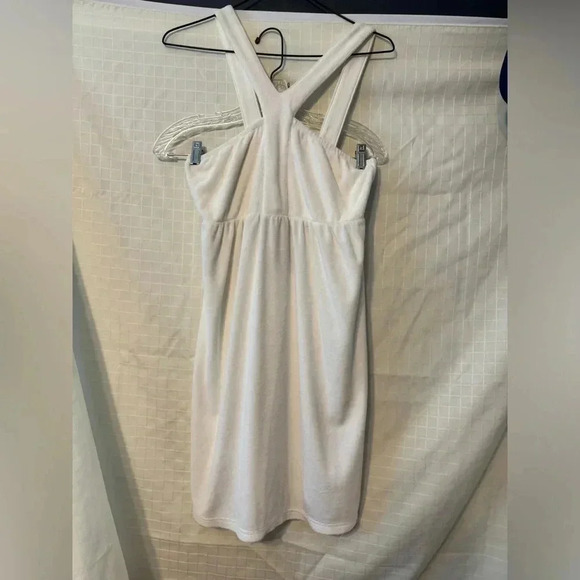 Juicy Couture Dresses & Skirts - NWT Juicy By Juicy Couture White Smocked  Terry Cloth  Coverup Dress Size Medium